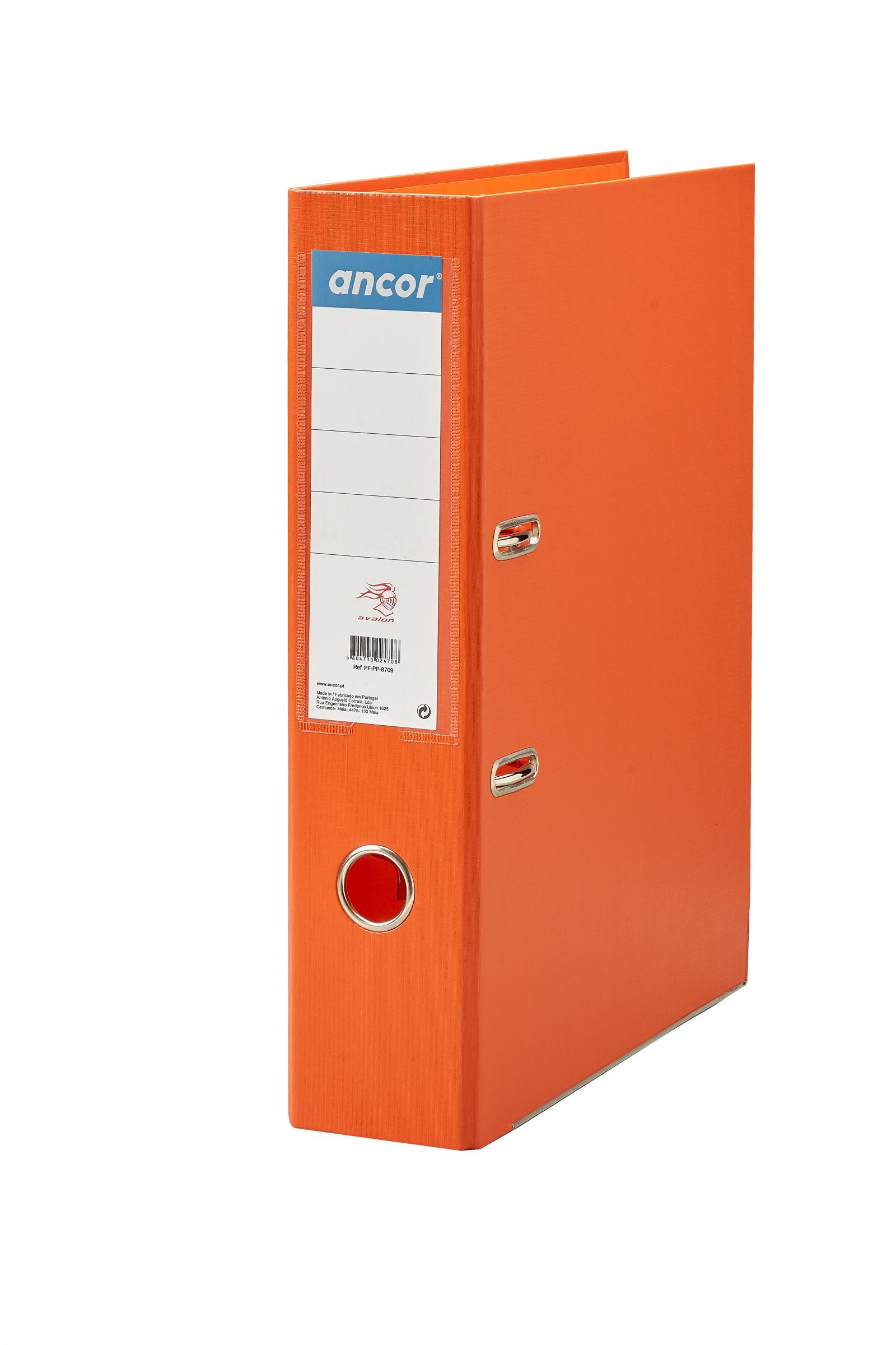 Pasta Arquivo Ancor 30938 PP Din A4 75mm Laranja