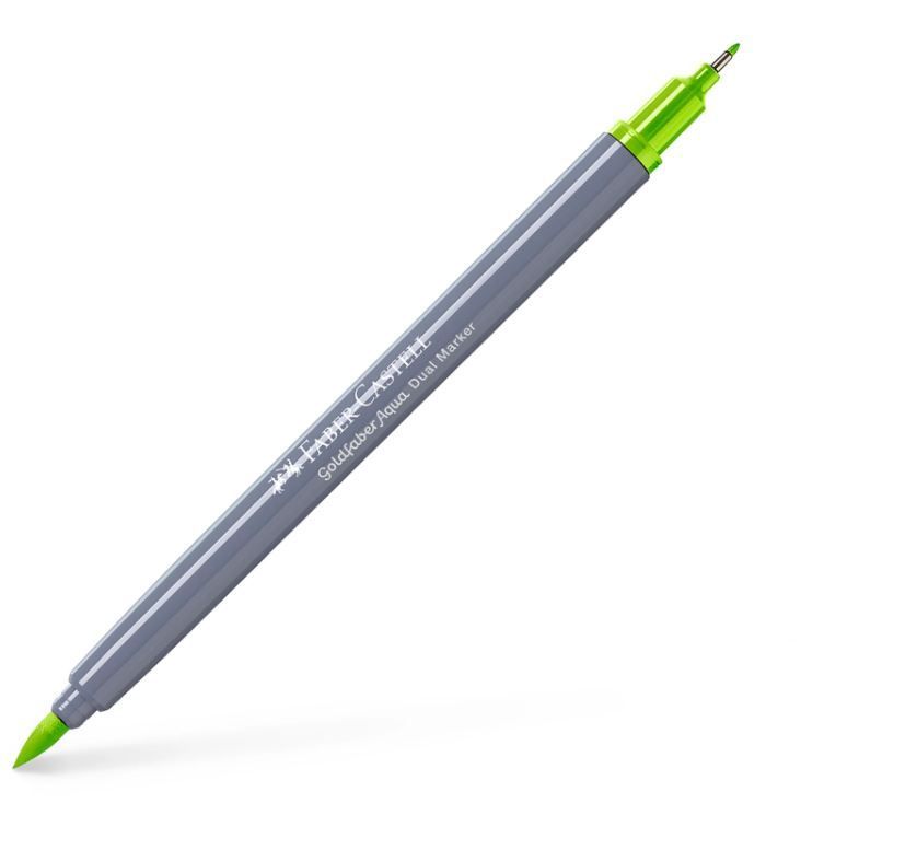 Marcador Faber-Castell Golfaber Aqua Dual 171 Verde Claro