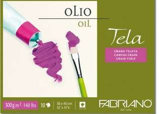 Bloco de Papel Tela Fabriano 300gr 10 folhas 24x32cm